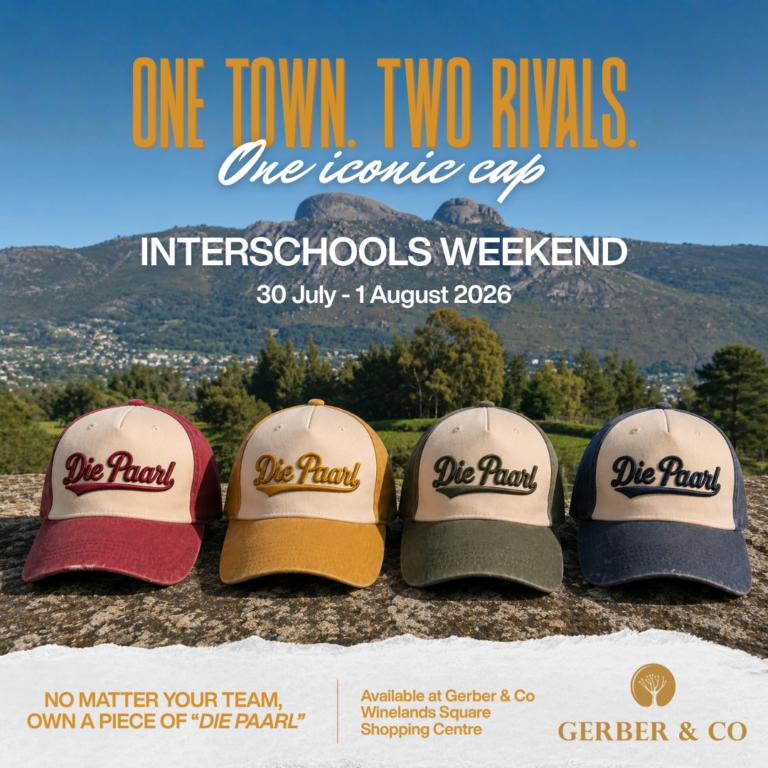 Die Paarl cap promo - Gerber & Co